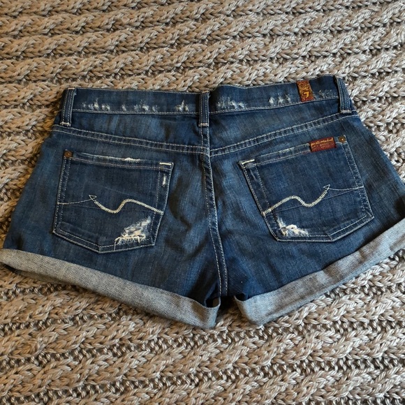 7 for all mankind jean shorts - Picture 4 of 6